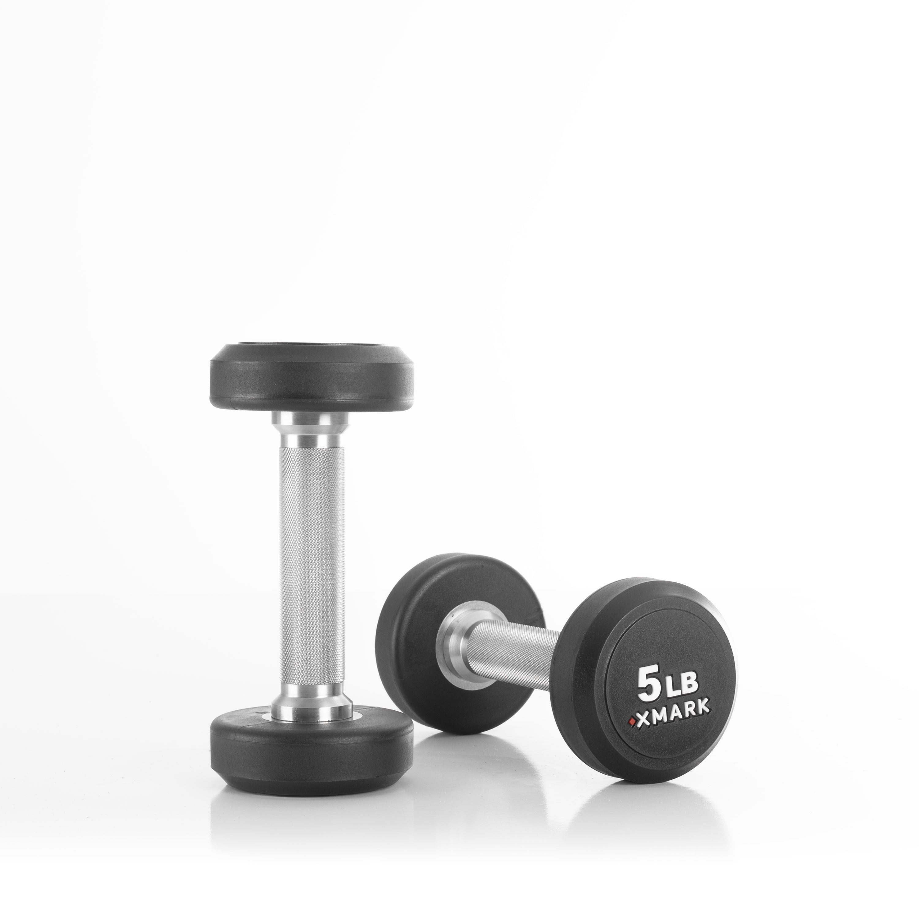 Round Commercial Urethane Dumbbells (5-50 lb and 5-75 lb Sets)