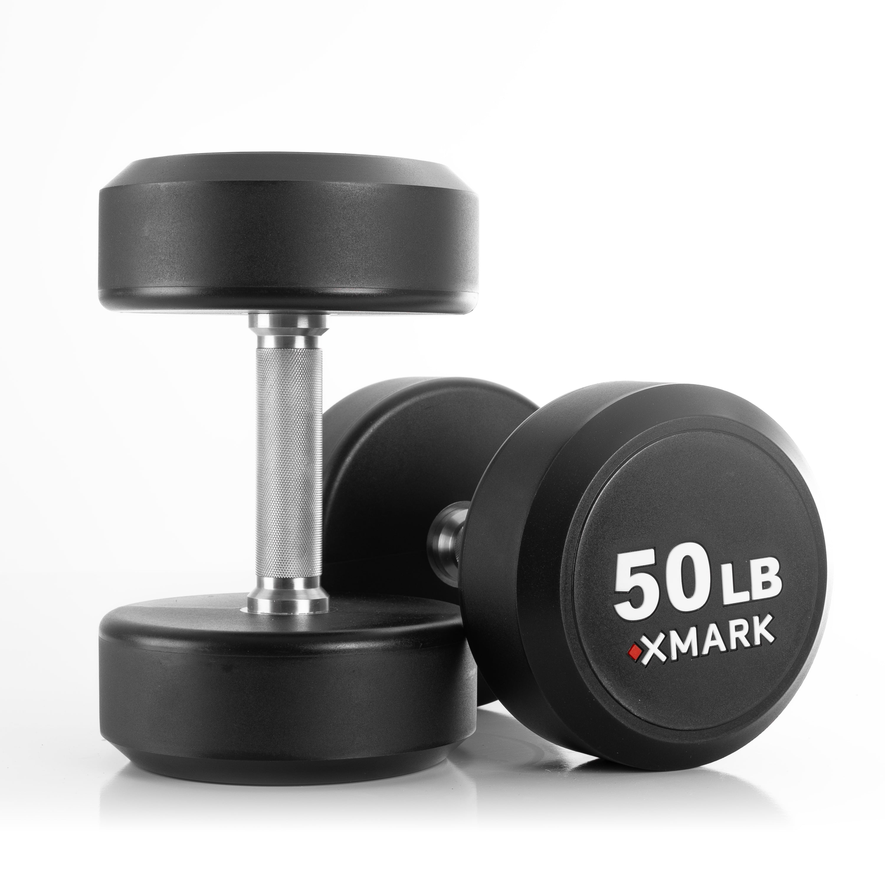 Round Commercial Urethane Dumbbells (5-50 lb and 5-75 lb Sets)