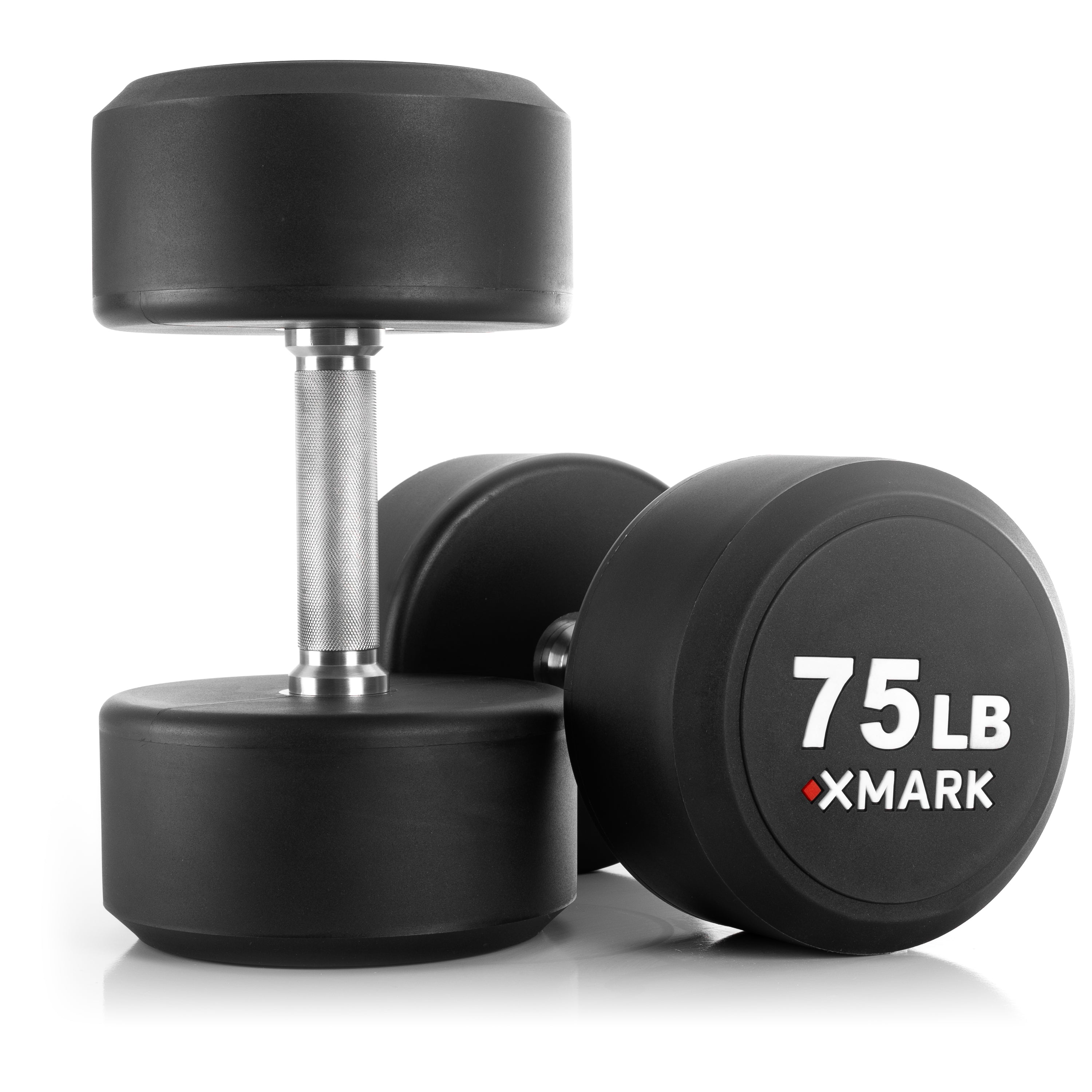 Round Commercial Urethane Dumbbells (5-50 lb and 5-75 lb Sets)