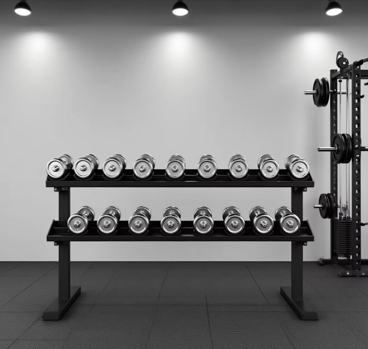 Demo Liberty Solid Steel Crome Dumbbells