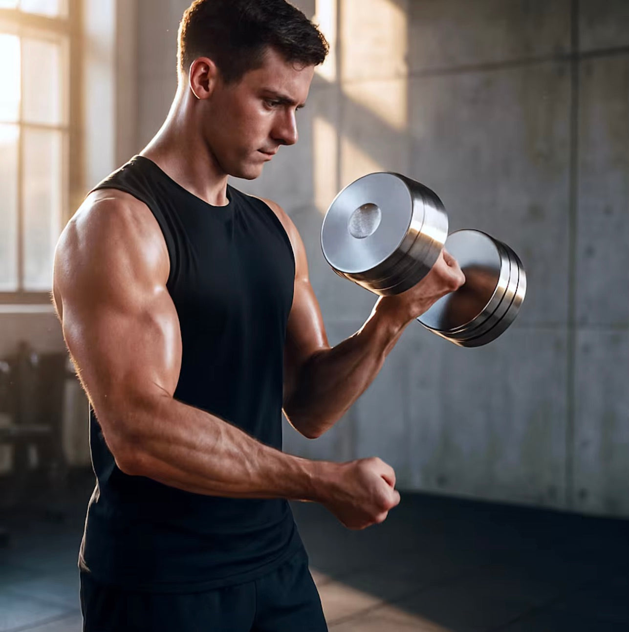 Demo Liberty Solid Steel Crome Dumbbells