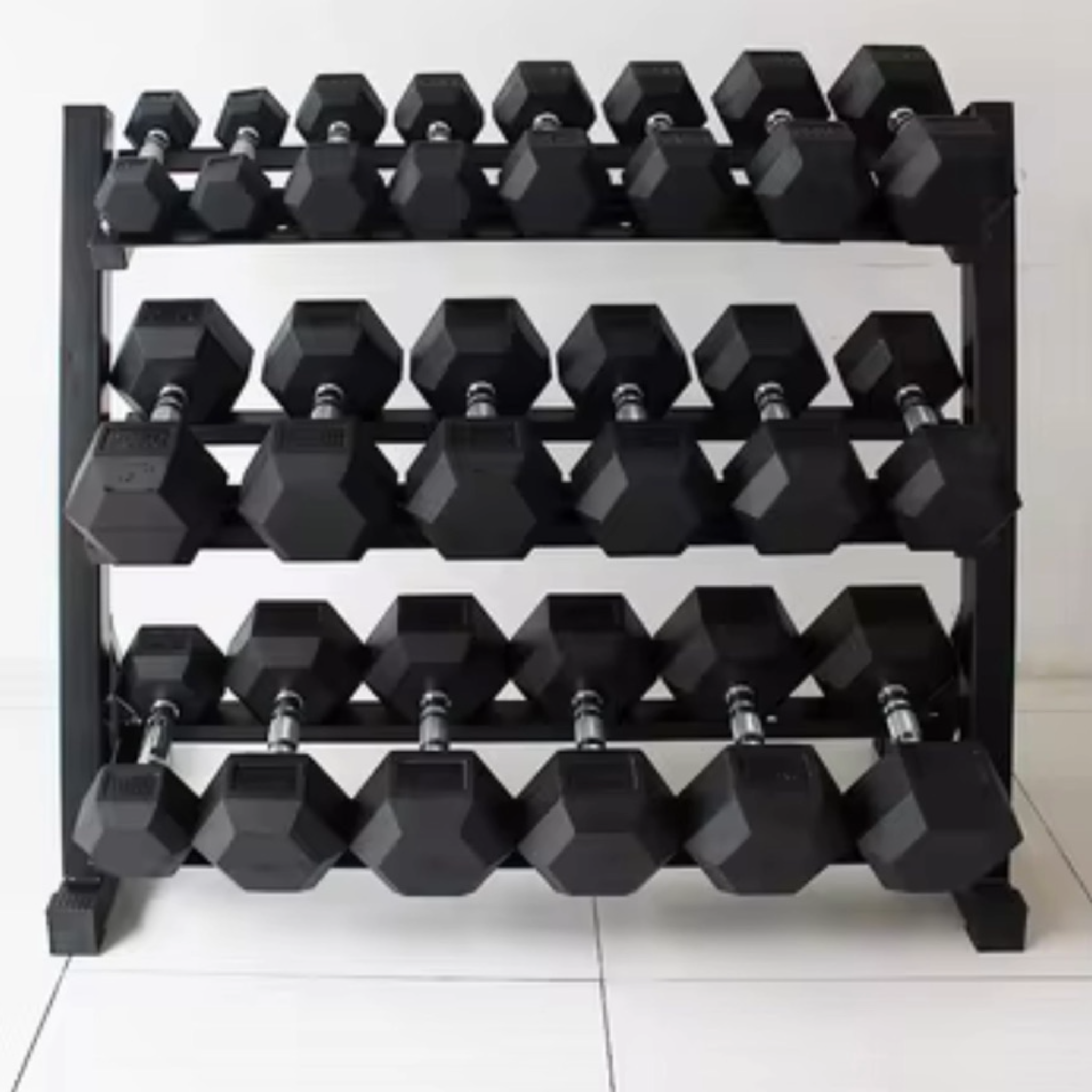 Demo Liberty Rubber Hex Dumbbells