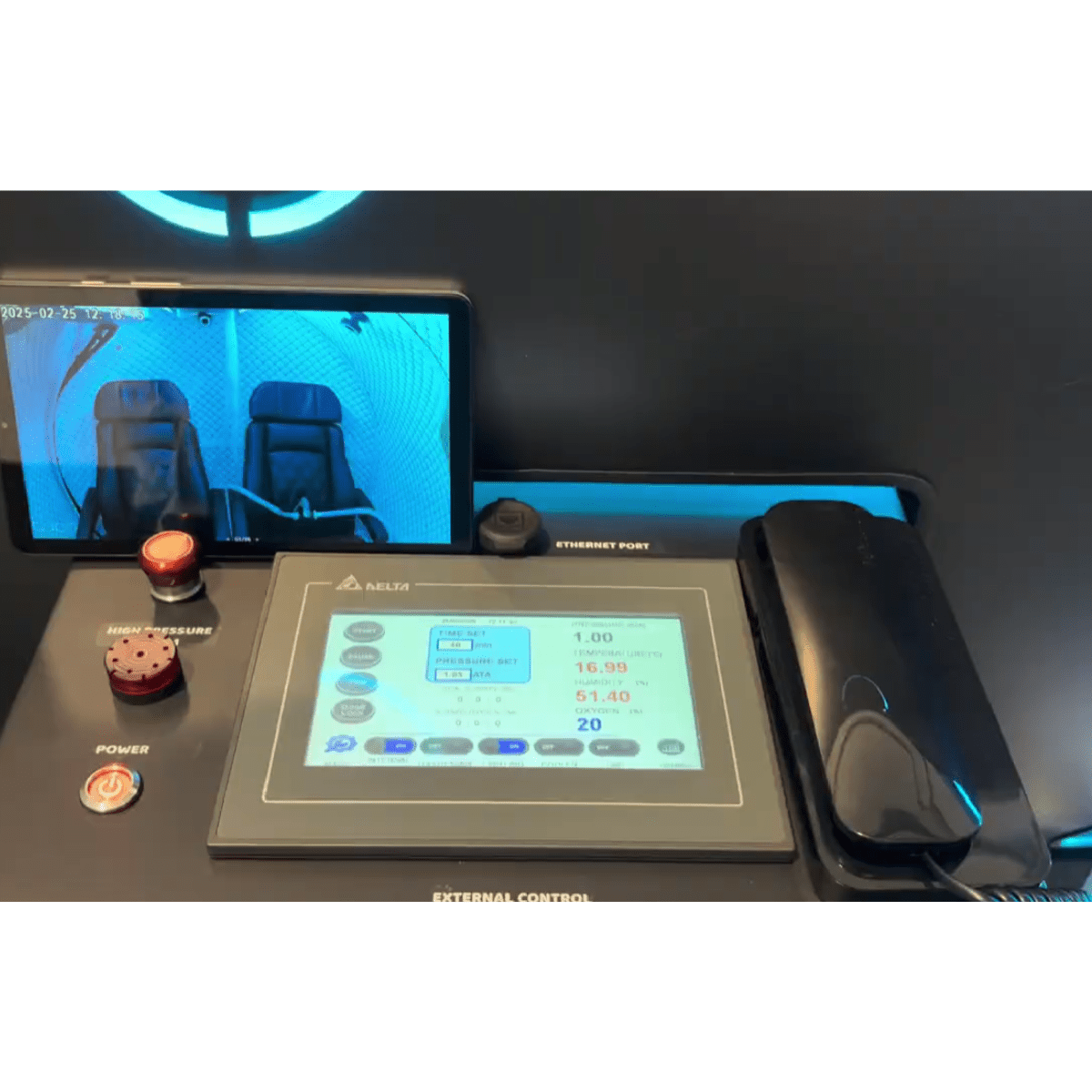 2.0 ATA Hardshell Multiplace Hyperbaric Chamber with BIBS Mask