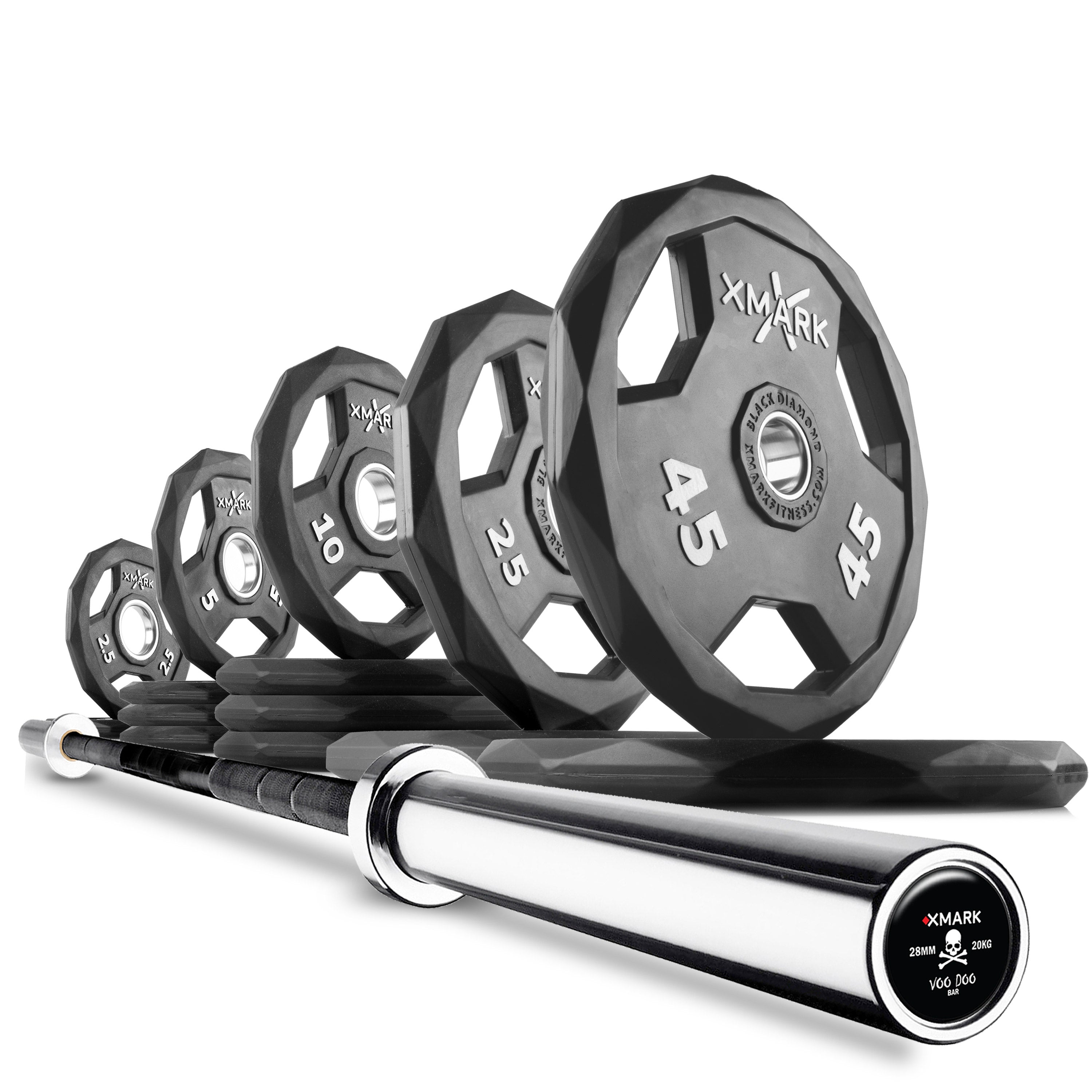 Black Diamond® Olympic Weight Plates and Olympic Barbell Sets