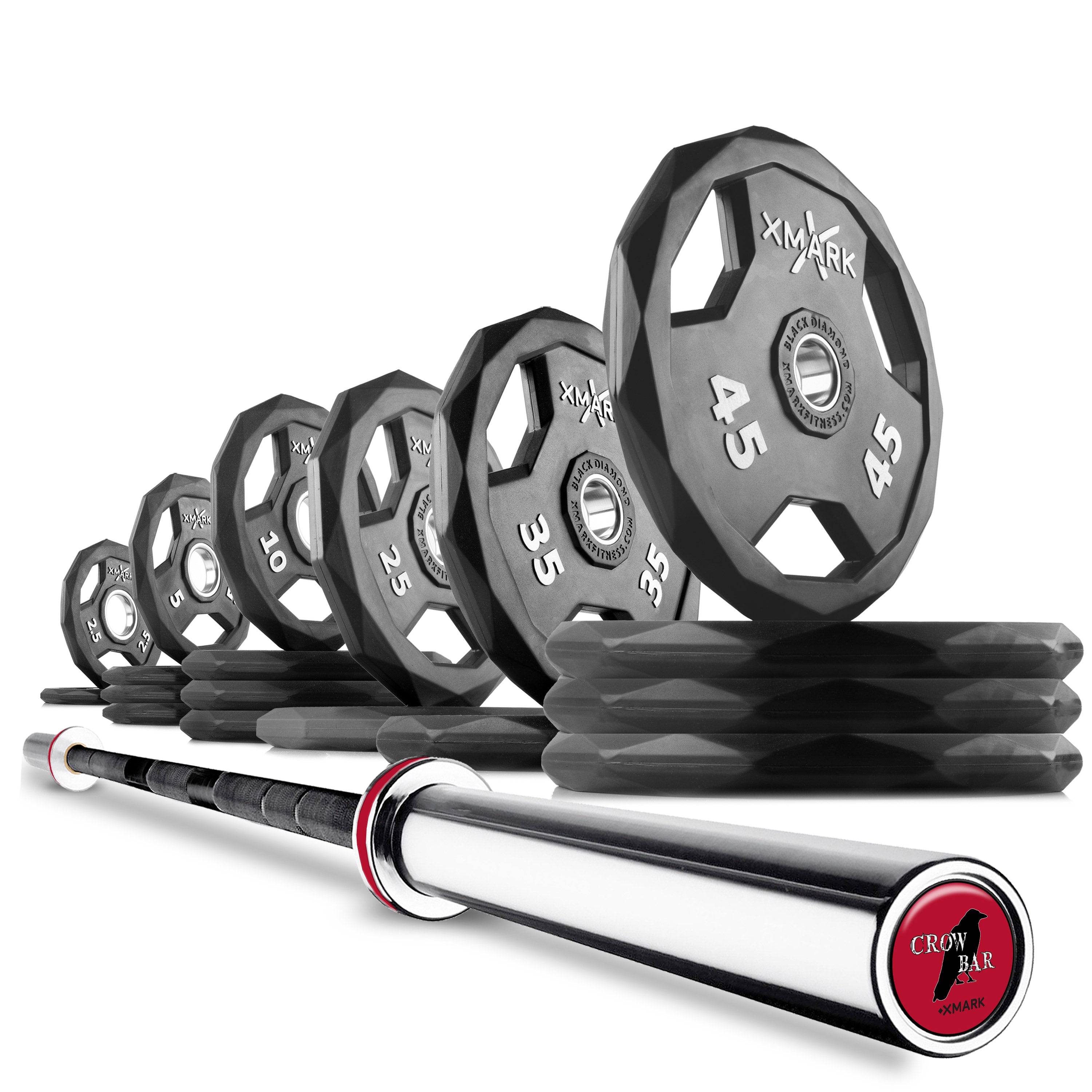 Black Diamond® Olympic Weight Plates and Olympic Barbell Sets