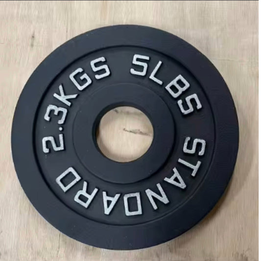Demo Standard Barbell 1″ Standard Contour Cast Iron Plates