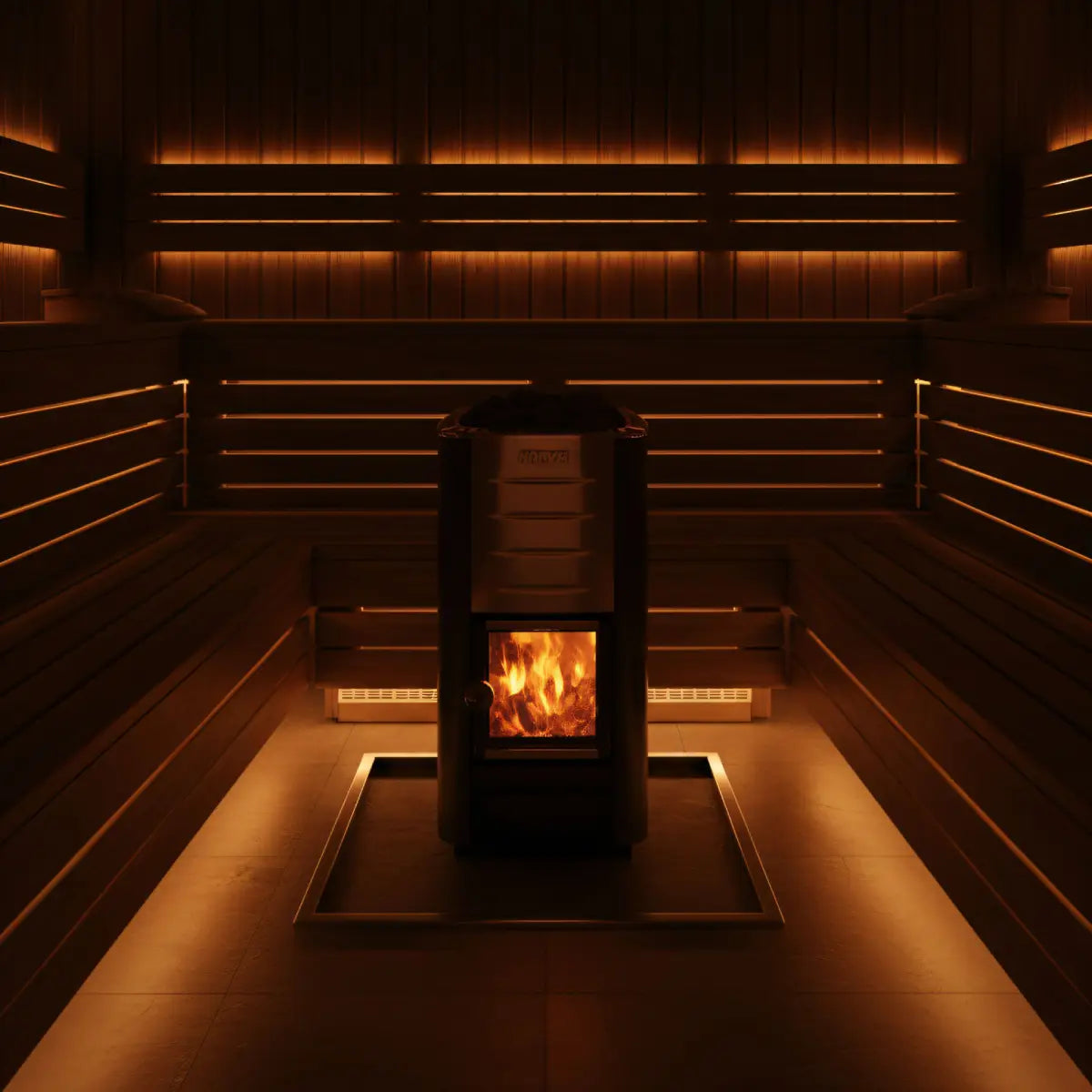 Harvia M3 WKM3 Wood Burning Sauna Stove - Finnish Sauna Builders