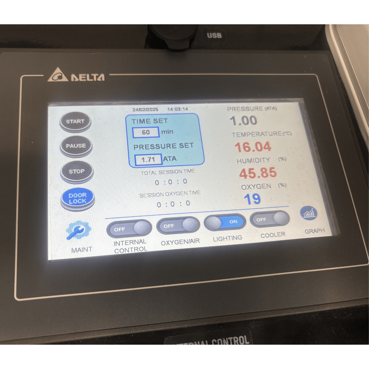 2.0 ATA Hardshell Multiplace Hyperbaric Chamber with BIBS Mask