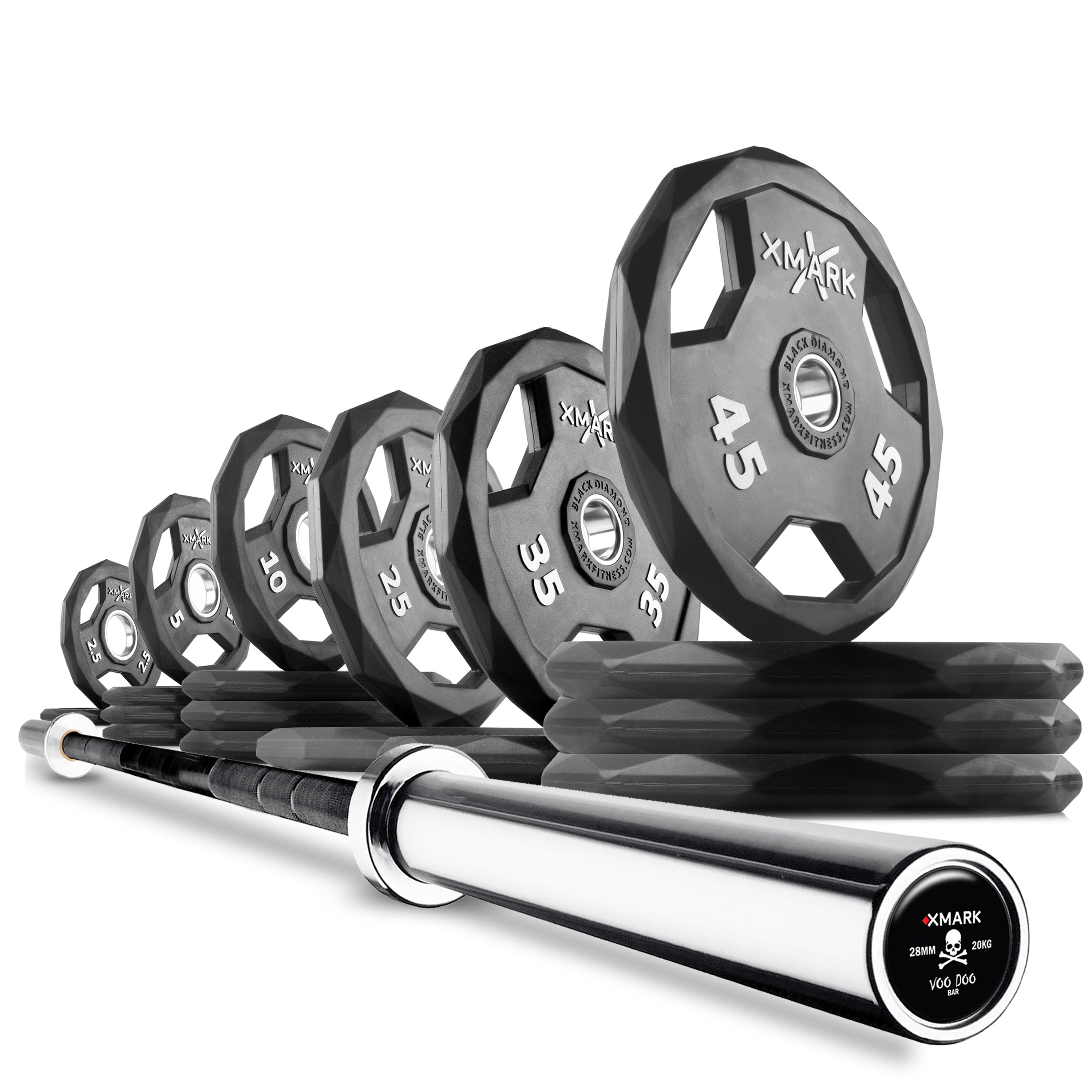 Black Diamond® Olympic Weight Plates and Olympic Barbell Sets